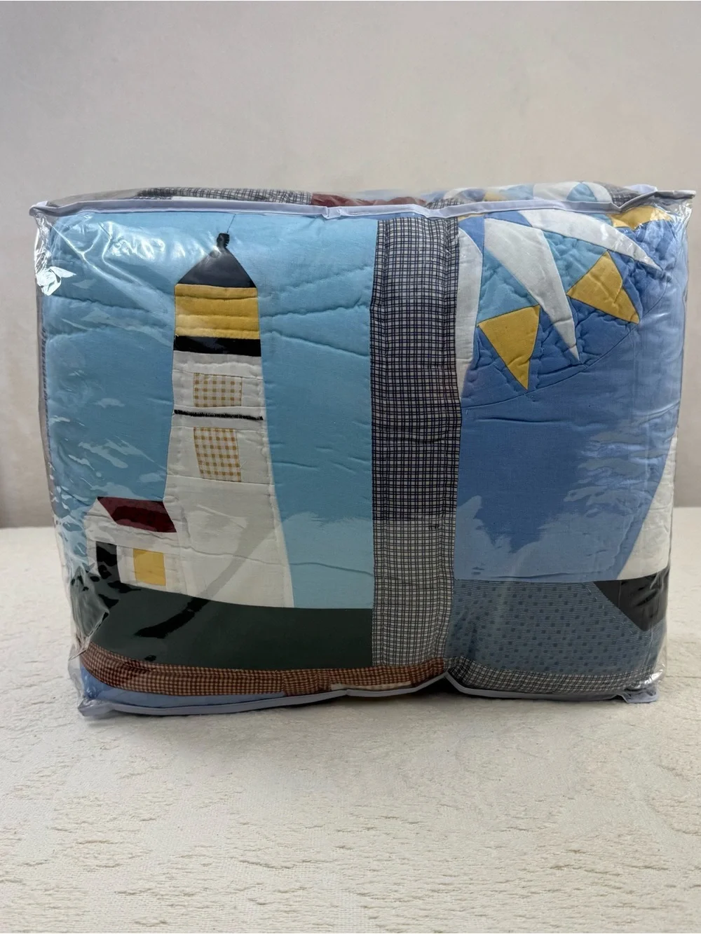 Vintage Nautical King Quilt New England Nautical